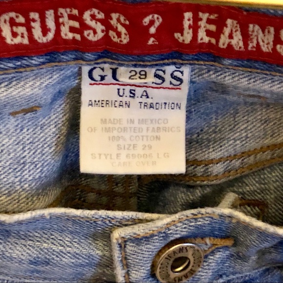 Vintage Authentic Original Guess Faded Jeans - Picture 2 of 6